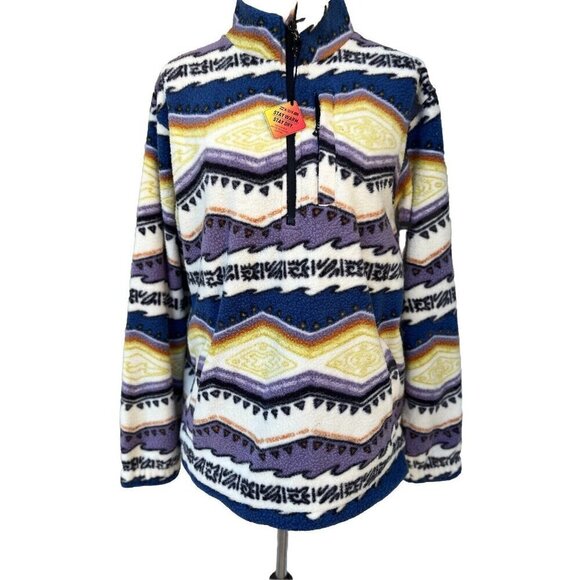 Billabong Men's Boundary Half-Zip Mock Neck Fleece Size M - Picture 2 of 16